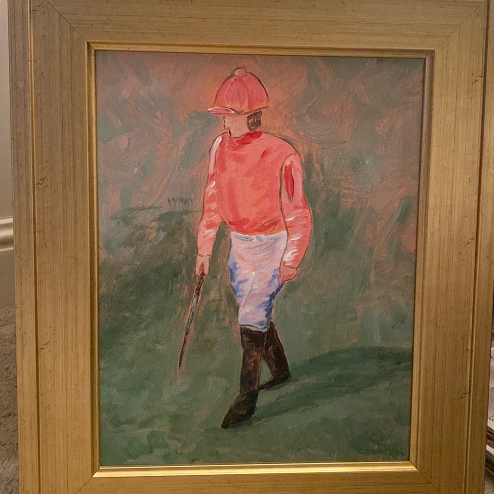 Jockey Oil Painting
